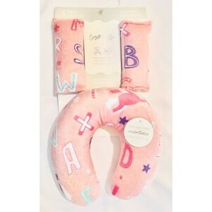 NWT Cozy on the Go pink velour 3 piece infant travel set